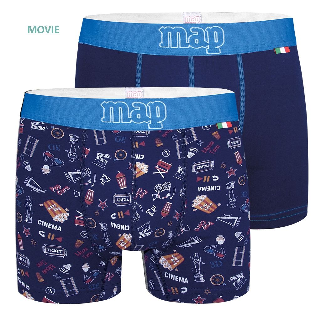 Pack 2 boxers Map 3302 MOVIE