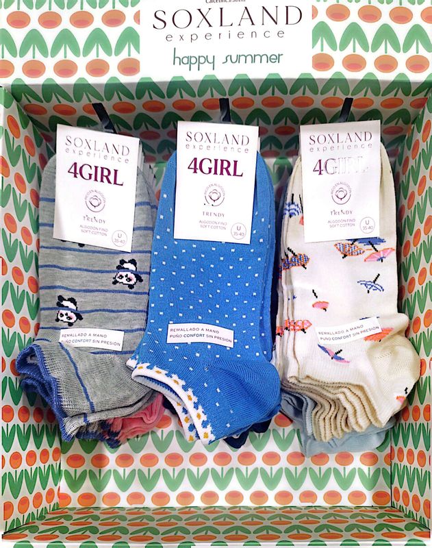 Calcetines Soxland algodón Sra tobillero Summer 25