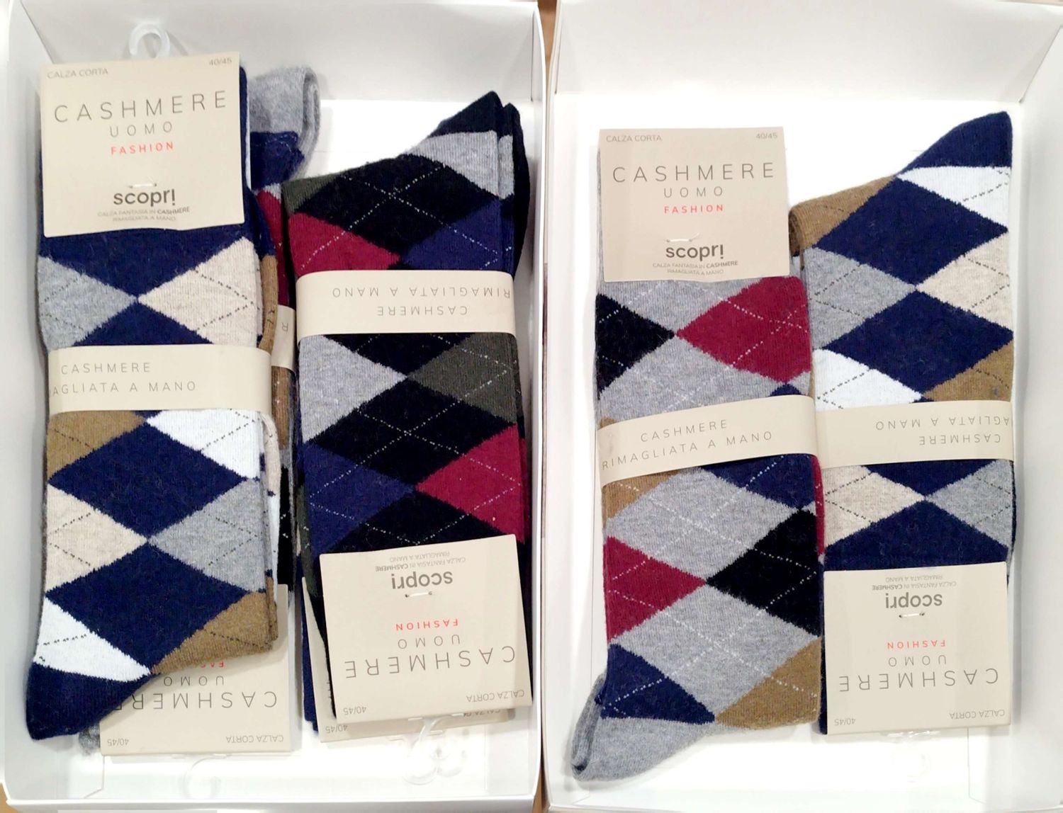 Calcetín Cashmere Uomo fashion Calcetín Cashmere Uomo fashion
