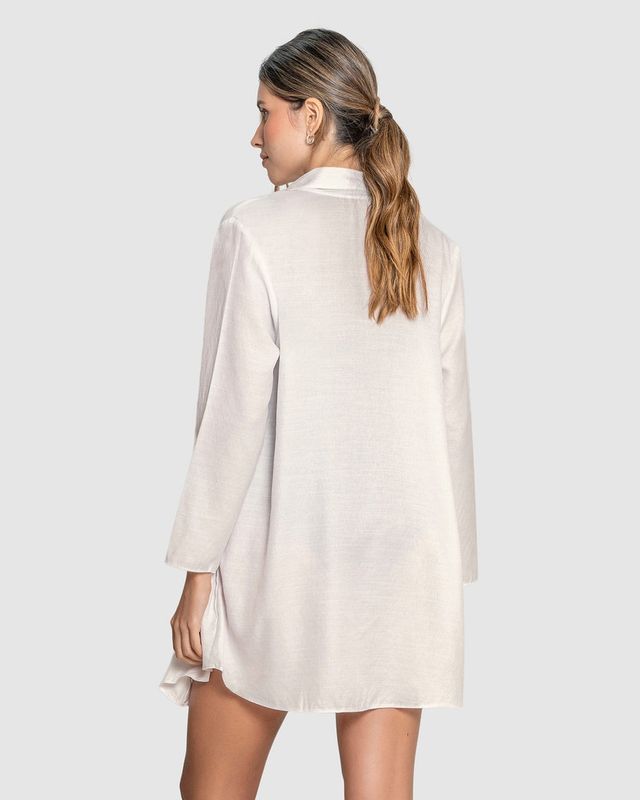 Camisola abierta blanca Leonisa