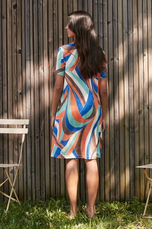 Vestido ligero manga corta Belty 26V1019Y