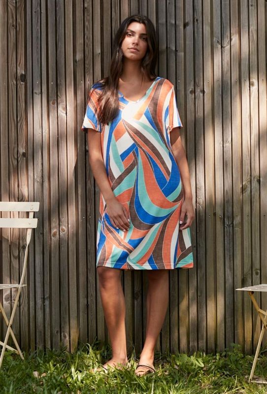 Vestido ligero manga corta Belty 26V1019Y