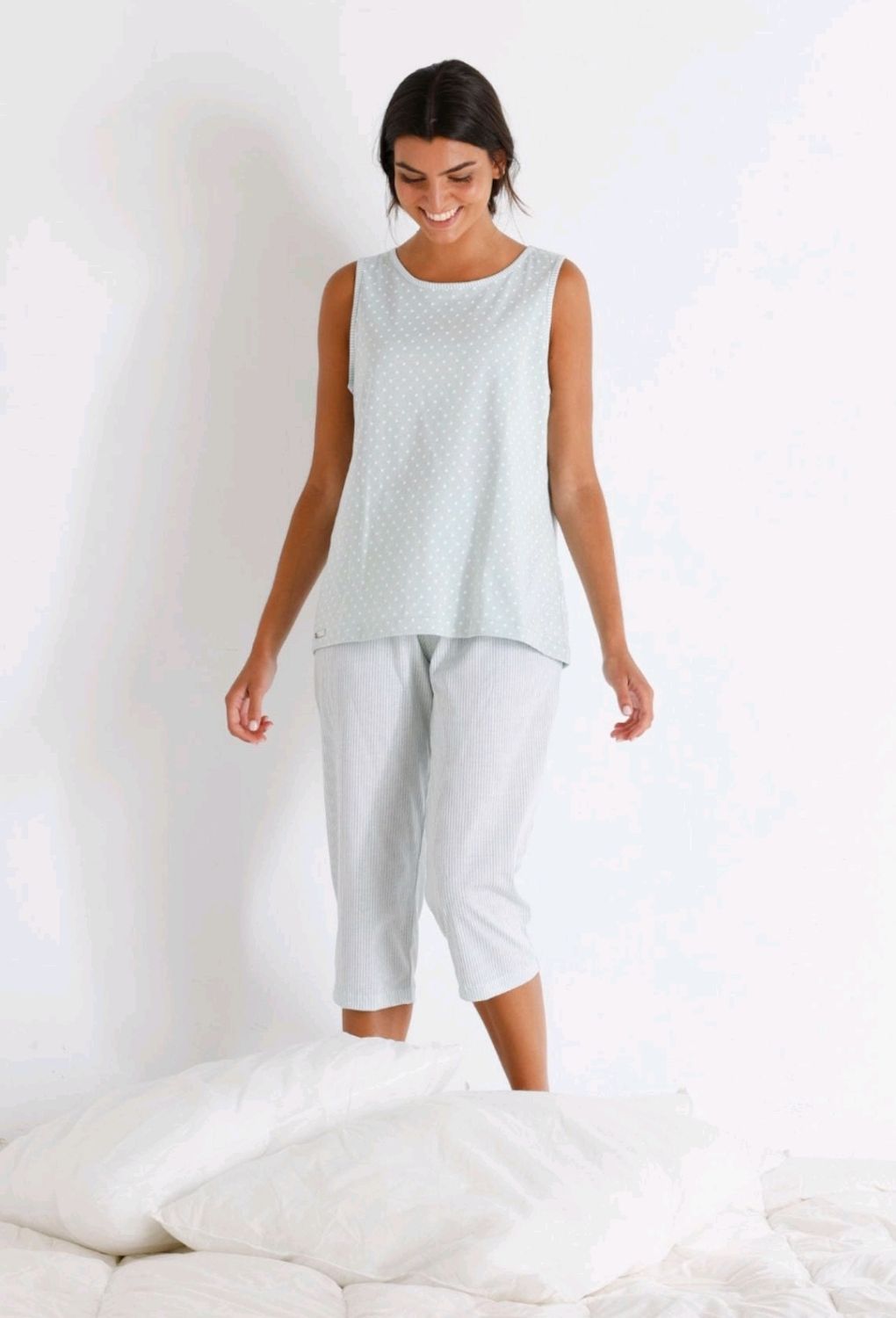 Pijama manga corta y pantalón pirata Belty 26V0122