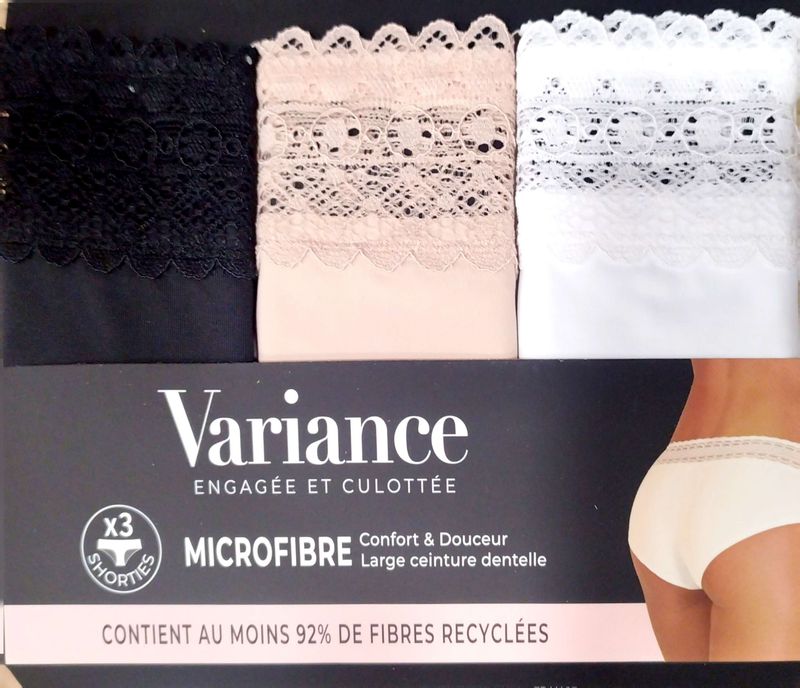 Pack 3 Culottes Microfibra Variance 6022729