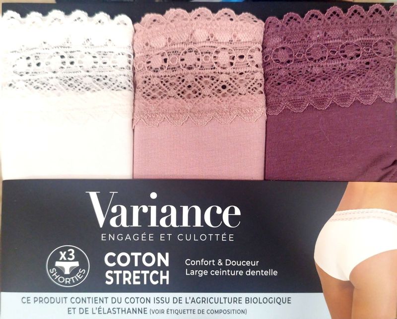 Pack 3 Culottes Algodón Variance 6022720