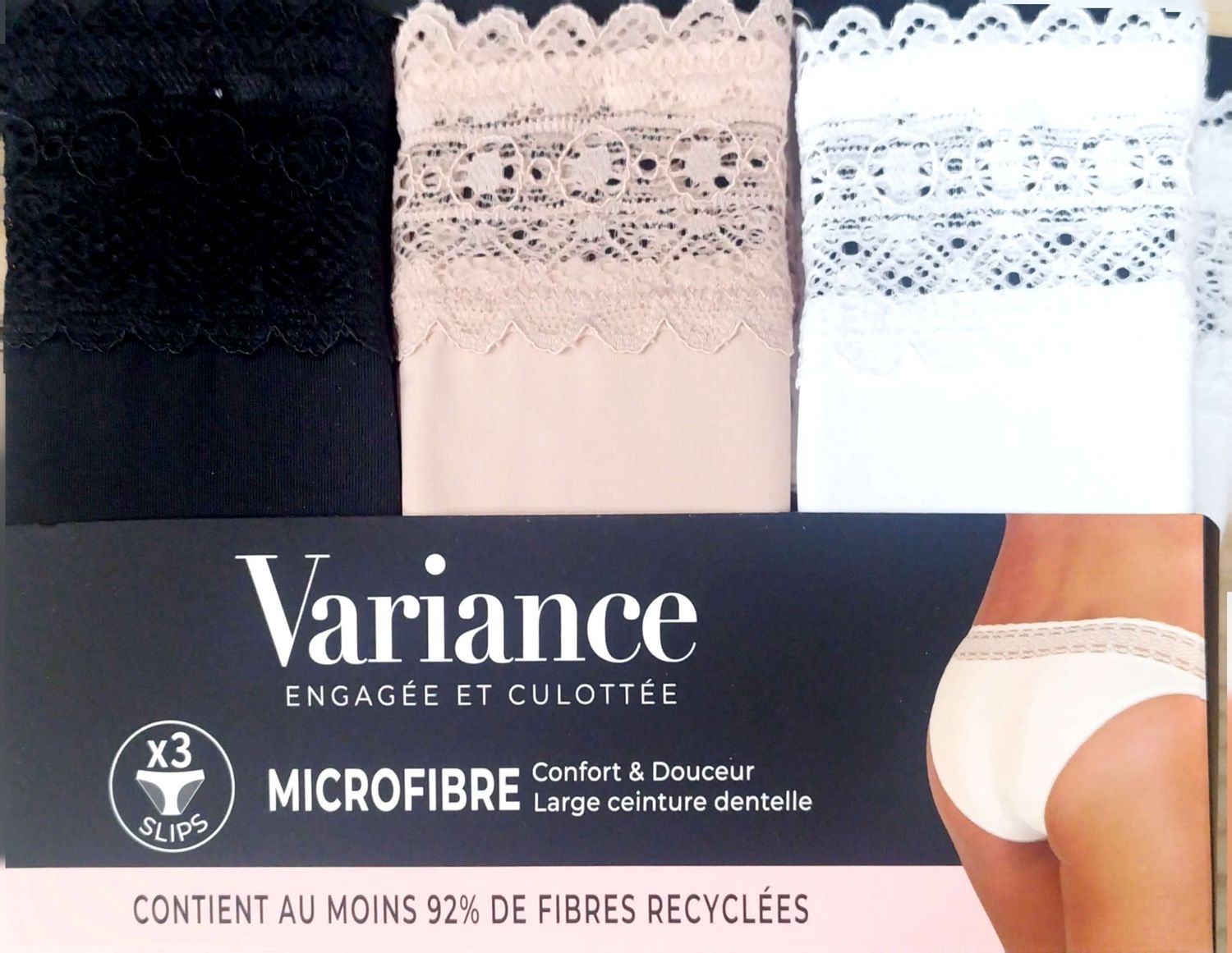 Pack 3 Braguitas Microfibra Variance 6022722