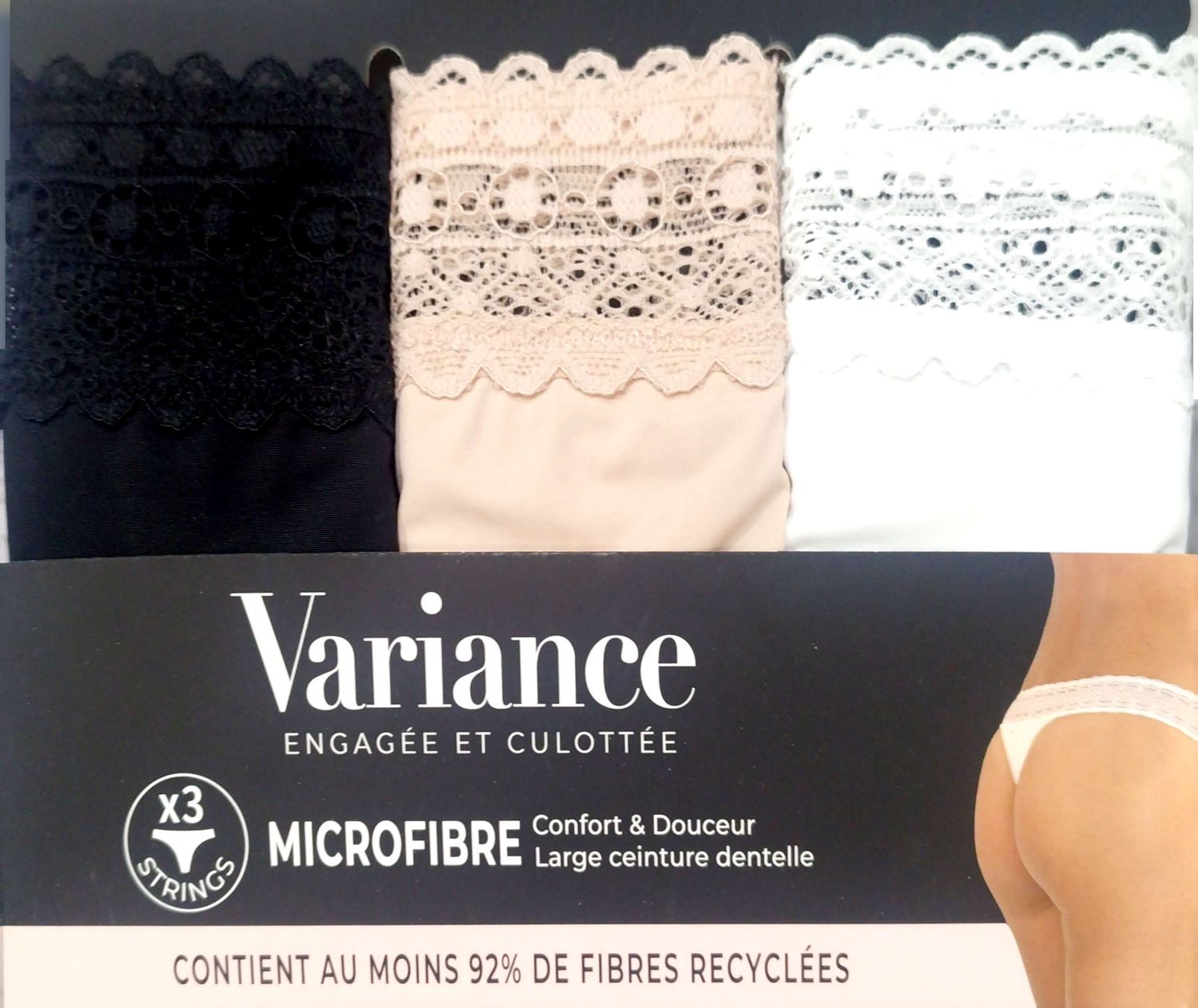 Pack 3 tangas Microfibra Variance 6022730