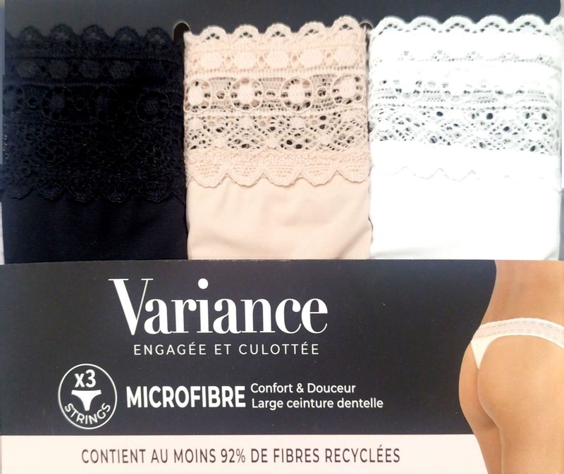 Pack 3 tangas Microfibra Variance 6022730