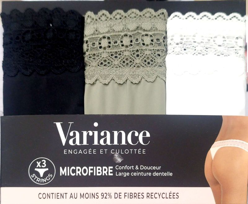 Pack 3 tangas Microfibra Variance 6022730