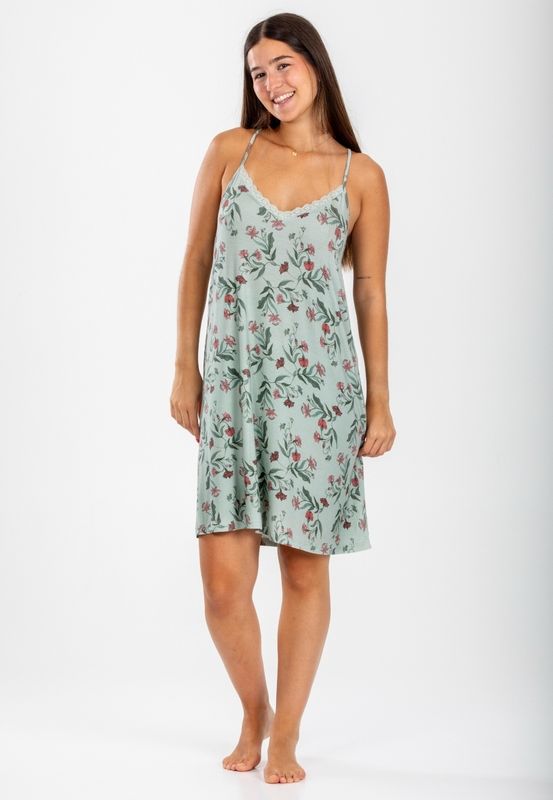 Camisola de tirantes finos en Viscosa de Pettrus 3777