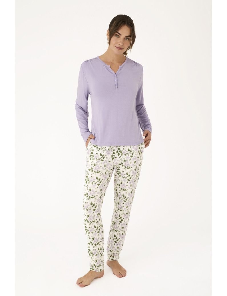 Pijama manga larga Viscosa Promise N21292 Pijama manga larga Viscosa Promise N21292