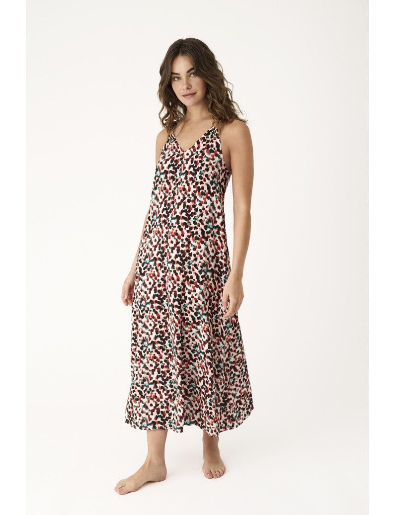 Vestido largo tirantes viscosa Promise S10547 Vestido largo tirantes viscosa Promise S10547