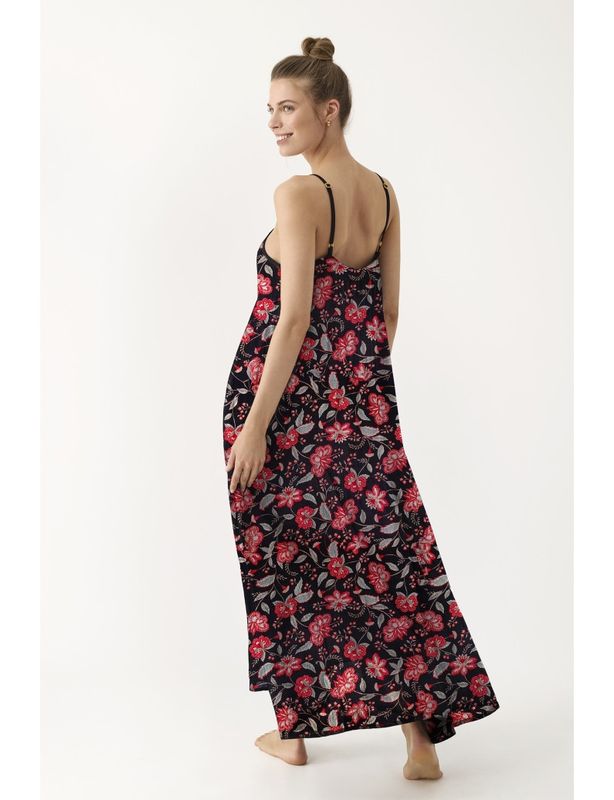 Vestido largo tirantes Crepé Promise S11127