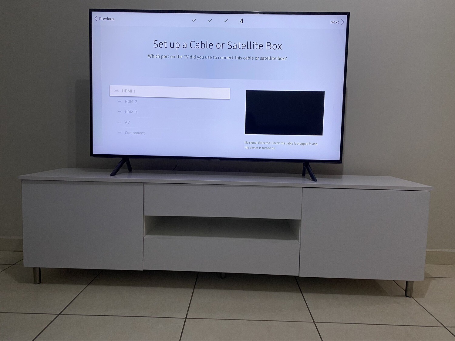 The Blacklist White Gloss TV Table