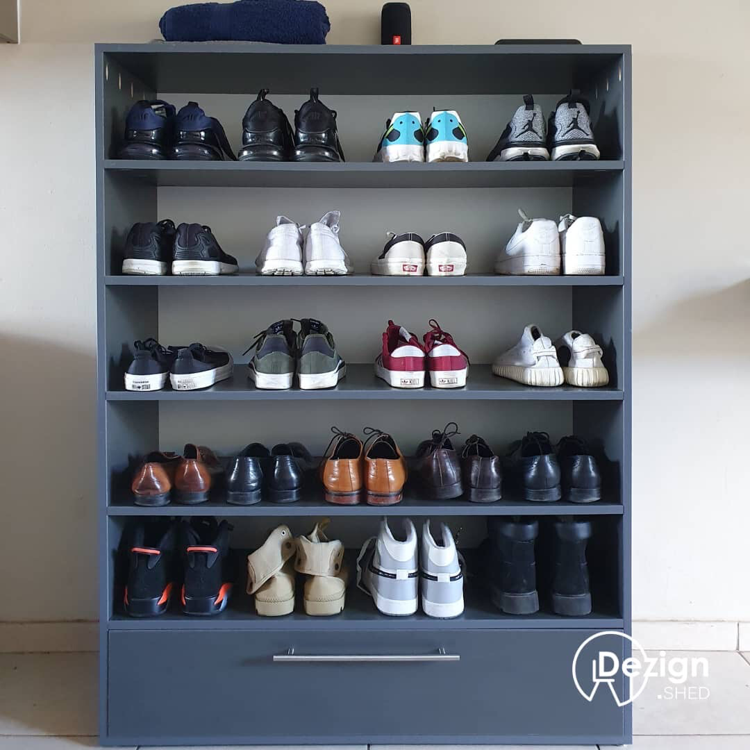 5 tier 1 drawer shoe rack