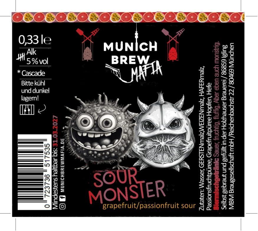Sour Monster Grapefruit/ Passion