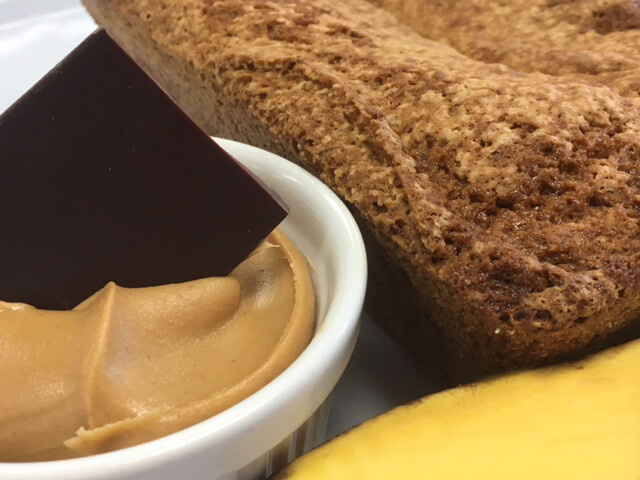 banana dark chocolate & peanut butter bread