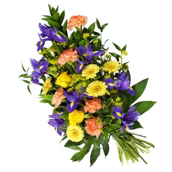 Ramo Floral Hortensias, Rosas Rojas y Lavanda
