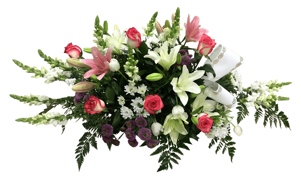 Almohadón Rosas, Margaritas y lilium