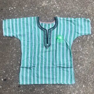 CYAM Light Green Stripe Dashiki w/ Green CYAM Emblem