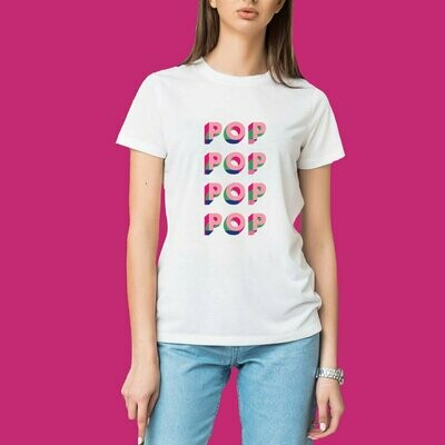 T-shirt femme POP ROSE
