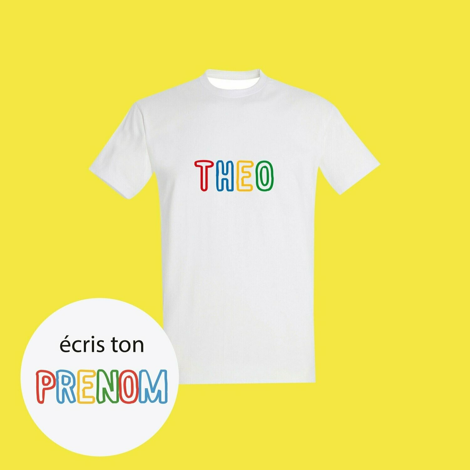 T Shirt Enfant Kid Color Personnalisable T Shirt Enfant Kid Color Personnalisable