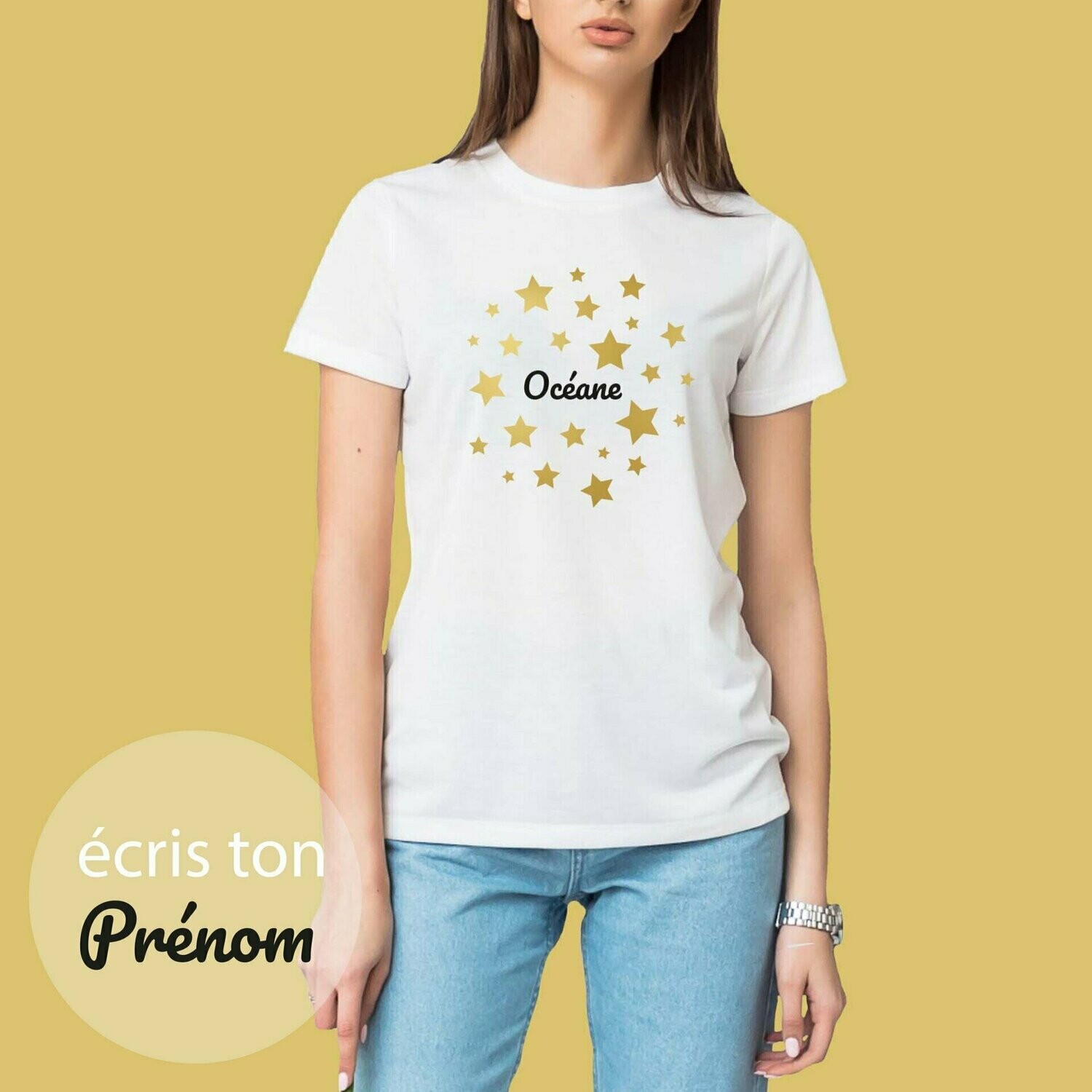 T-shirt femme ETOILE personnalisable