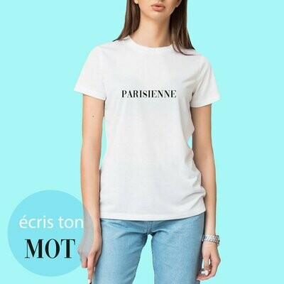 T-shirt femme PARISIENNE personnalisable