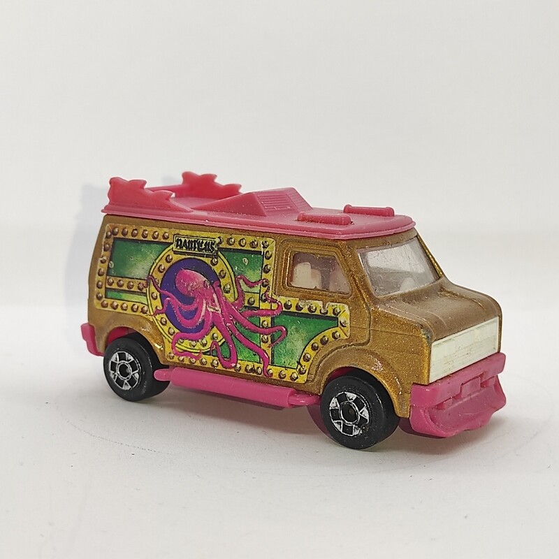 Norev Mini jet Fourgon Orange et rose