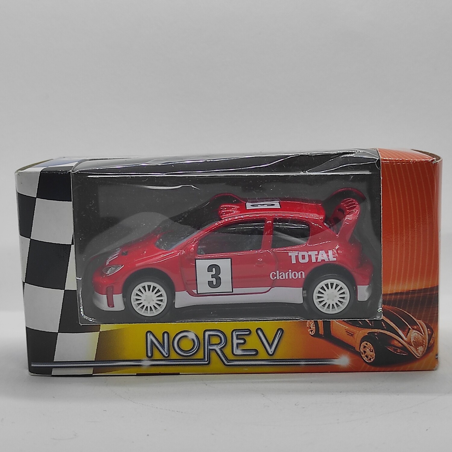 Peugeot 206 WRC rouge N°3 Boite Minijet