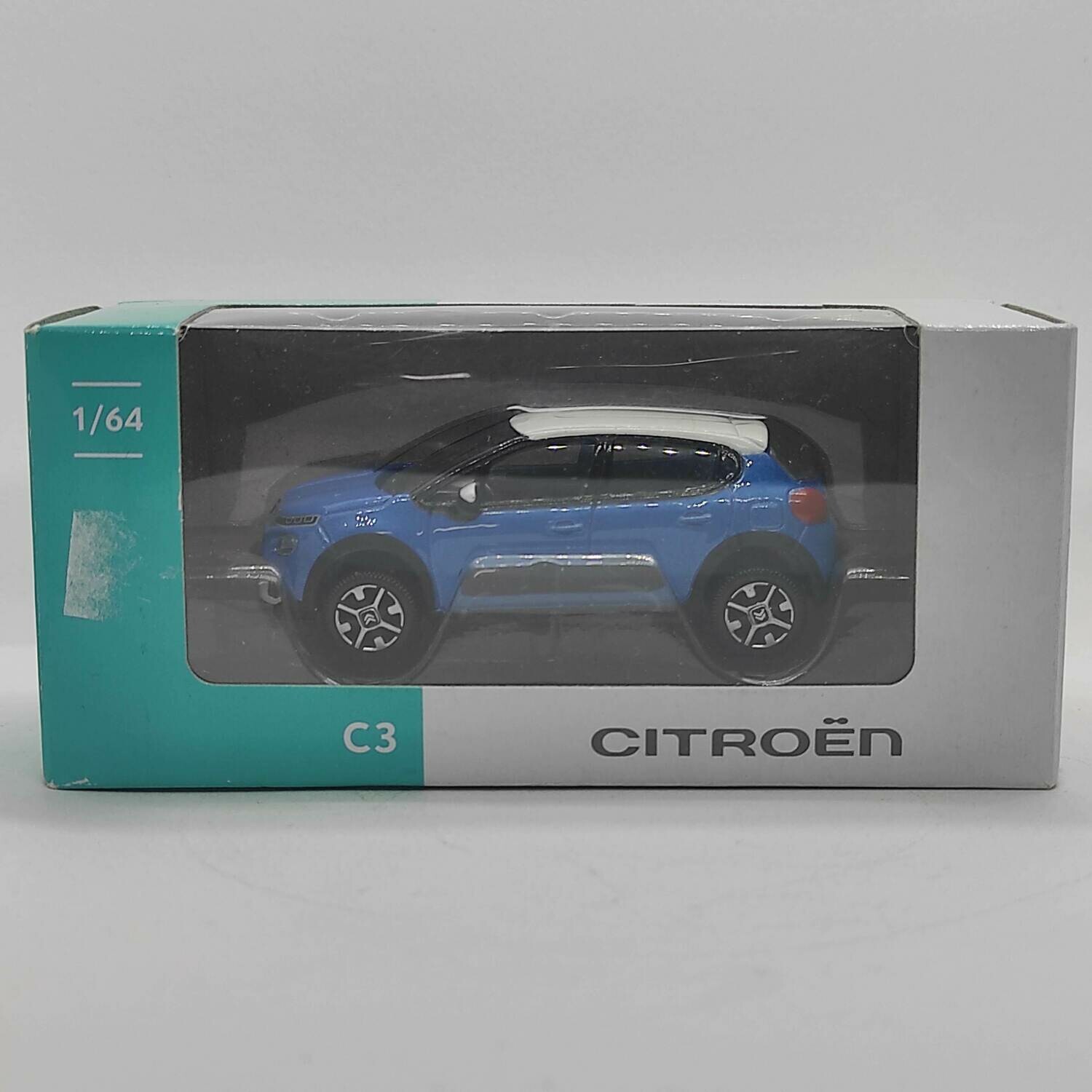 Citroen C3 2016 bleu toit blanc (nouvelle boite)