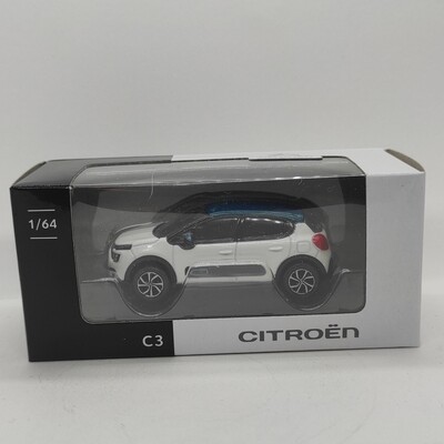 Citroen C3 2020 blanche toit bleu