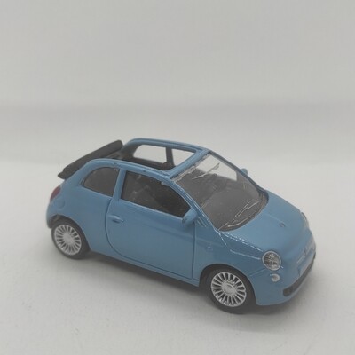 Fiat 500 C bleu