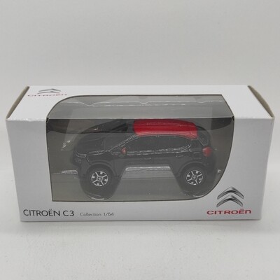 Citroen C3 2016 noir toit orange (ancien logo)