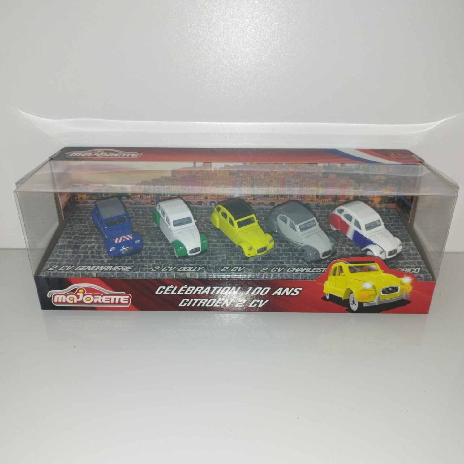 Pack Export Majorette 317 – Ford Thunderbird + Remorque Canoë, 1/64, état Très Bon