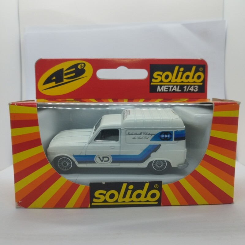 Solido Renault 4L camionnette Pub