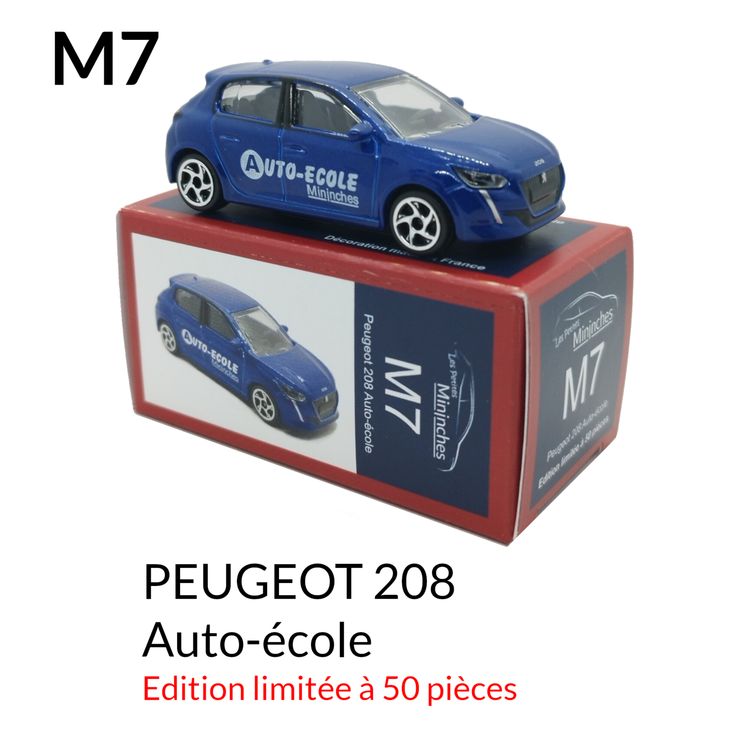 ​M7 PEUGEOT 208 Auto école (Majorette)