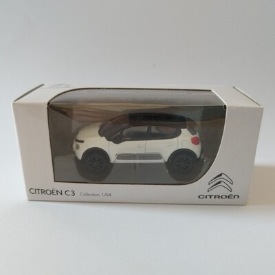 Citroen C3 2016 blanche toit noir (nouveau logo)
