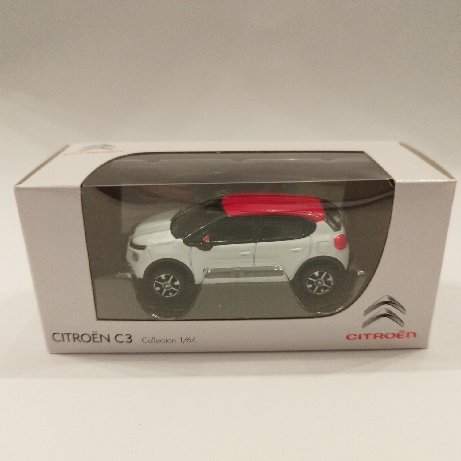 Citroen C3 2016 blanche toit rouge (ancien logo)