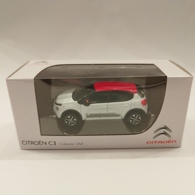 Citroen C3 2016 blanche toit rouge (ancien logo)