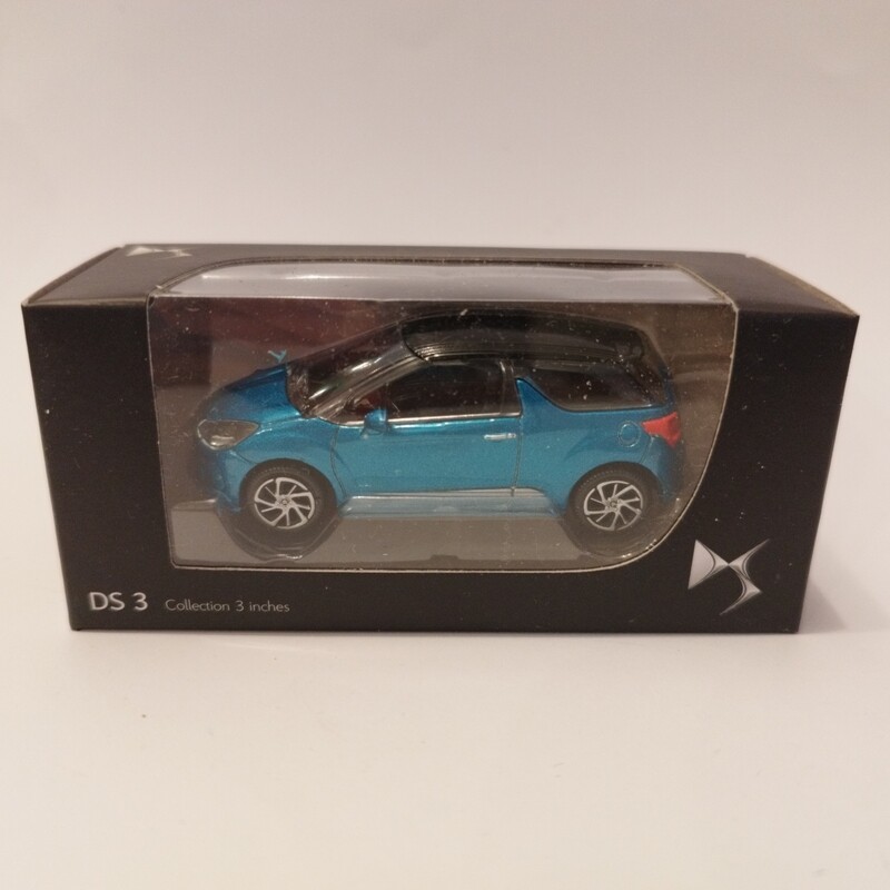 DS DS3 2014 bleue toit noir