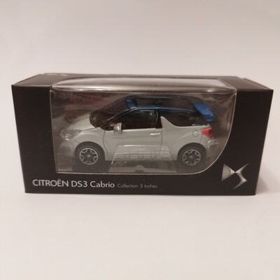 DS DS3 2012 cabrio gris mat capote bleu