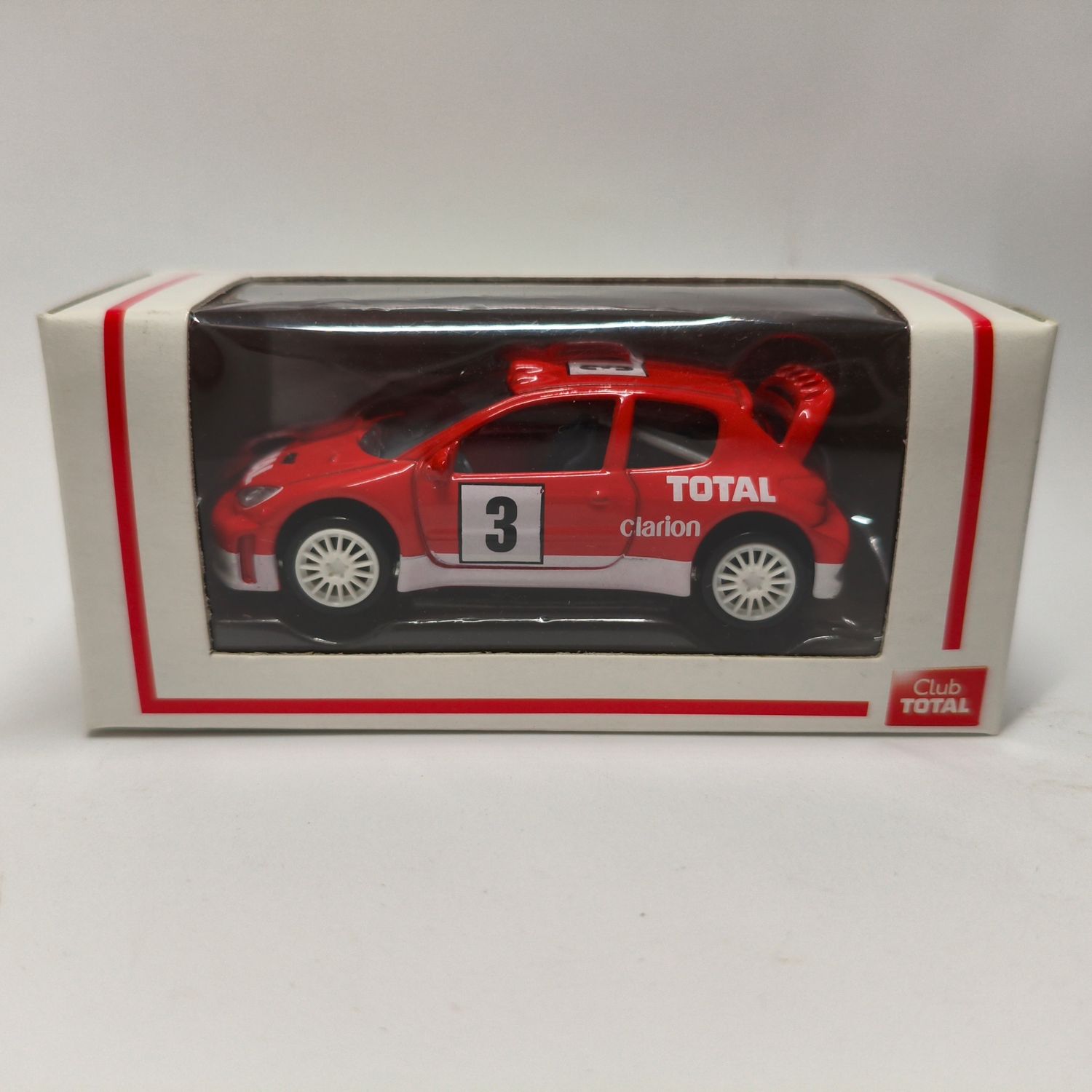 Peugeot 206 WRC rouge N°3 (Club total)
