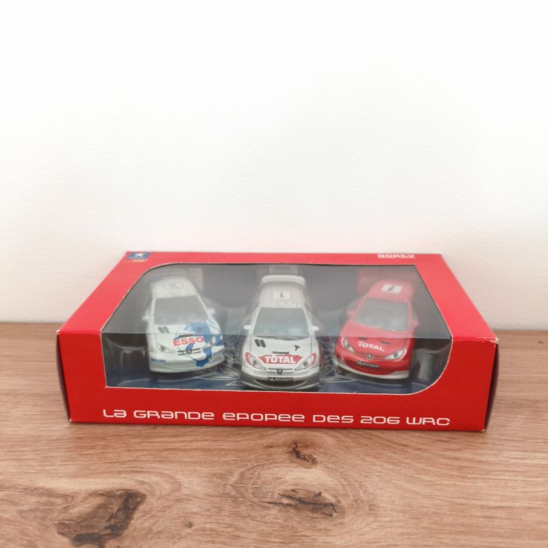 Peugeot 206 WRC Pack de 3 