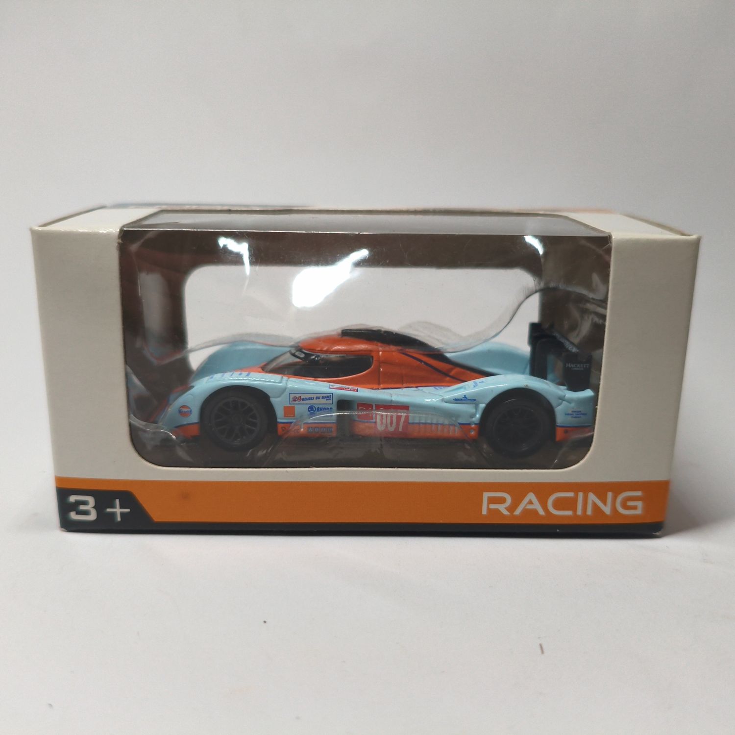 Aston Martin LOLA LMP1 Orange et bleue Gulf