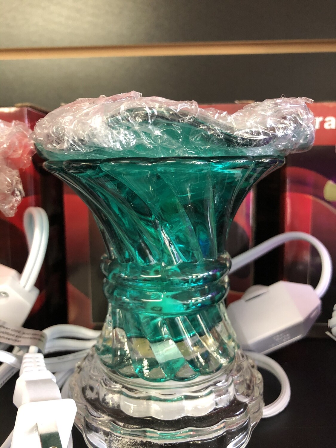 Teal fragrance lamp