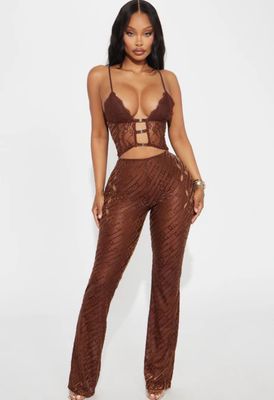 Brown 2-Piece Set
