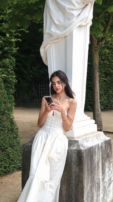 Long White Corset Dress