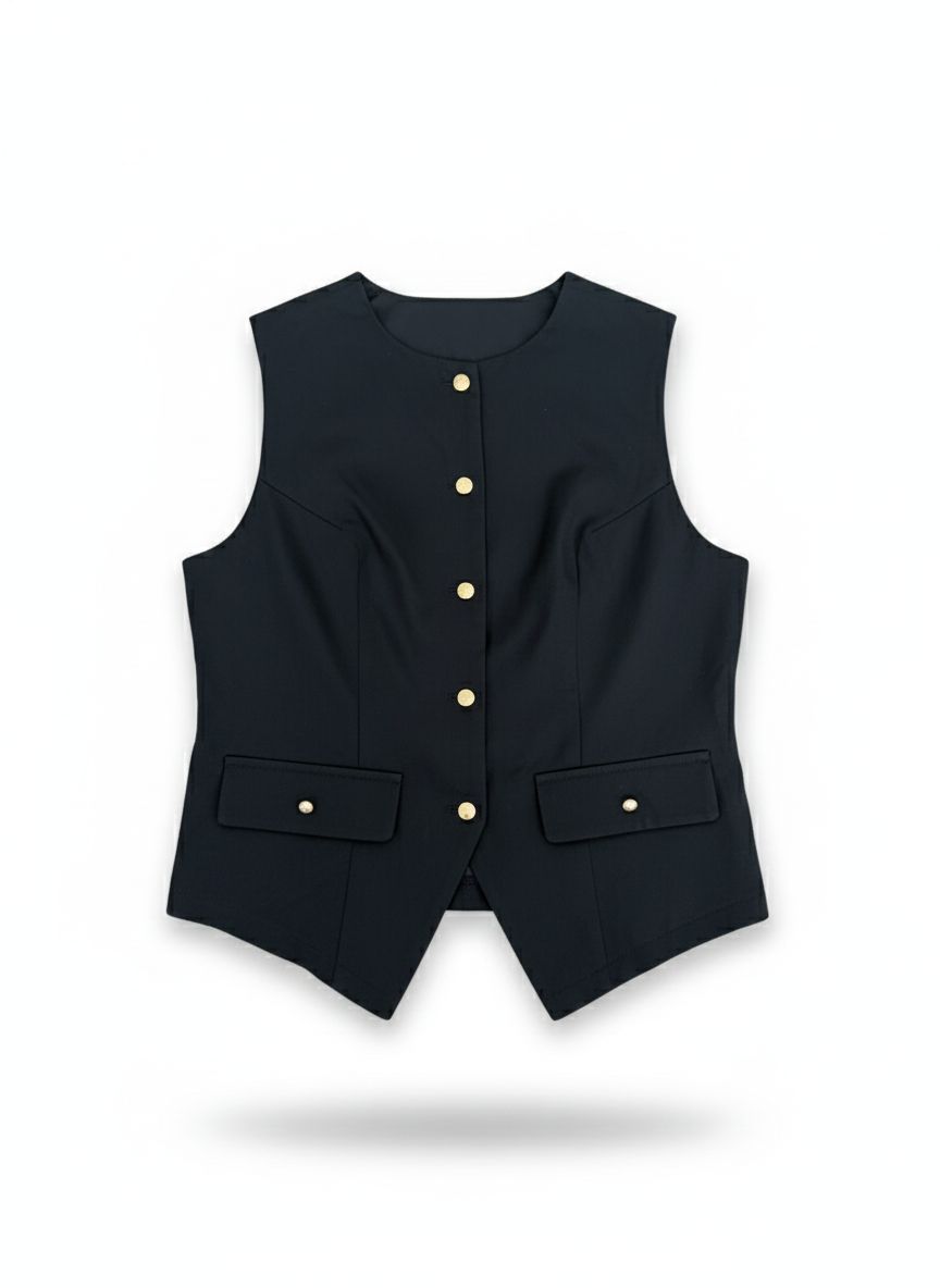 Black Fancy Vest