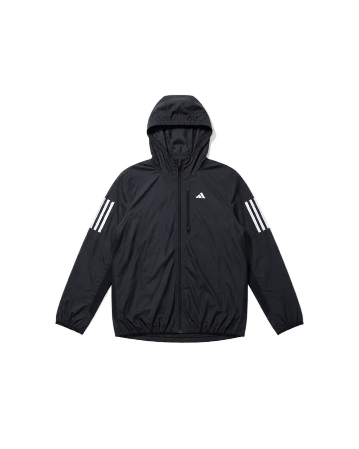 Dark Grey Hooded Windbreaker Jacket